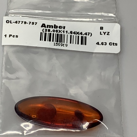 Amber 4.63 Cts Natural Orange Red Color Baltic Gemstone Cabochon for Jewelry - Picture 14 of 17